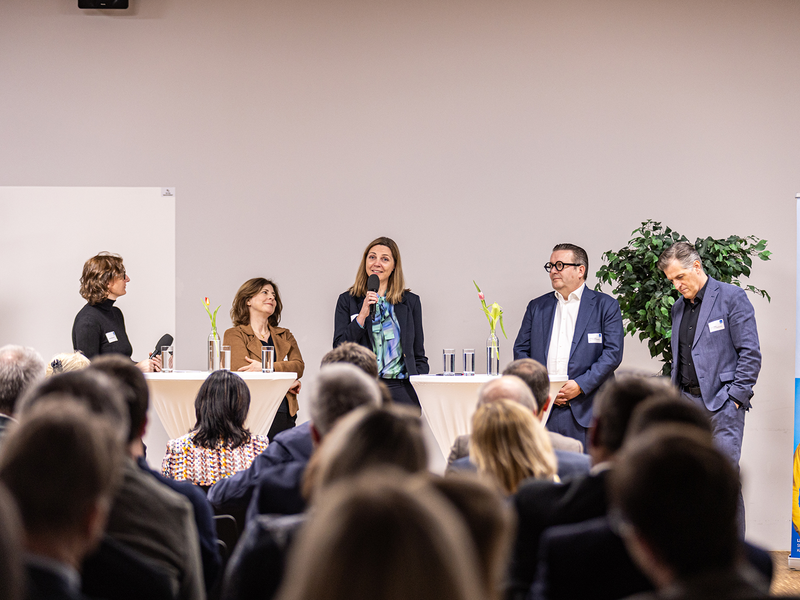 Podiumstalk - Foto: Philine Pils/FH St. Pölten über pressetext.de