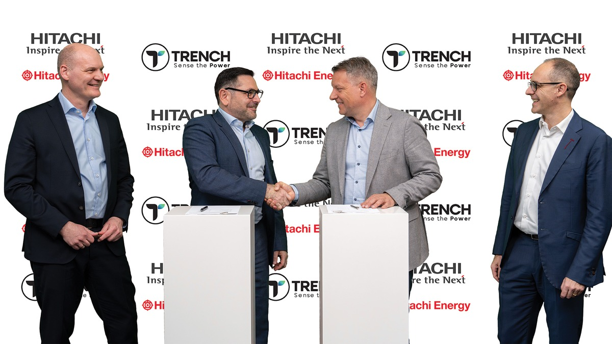 Trench Group und Hitachi Energy unterzeichnen Rahmenvertrag / Lieferung von Luftspulen für Hochspannungsstromübertragung - Foto: presseportal.de