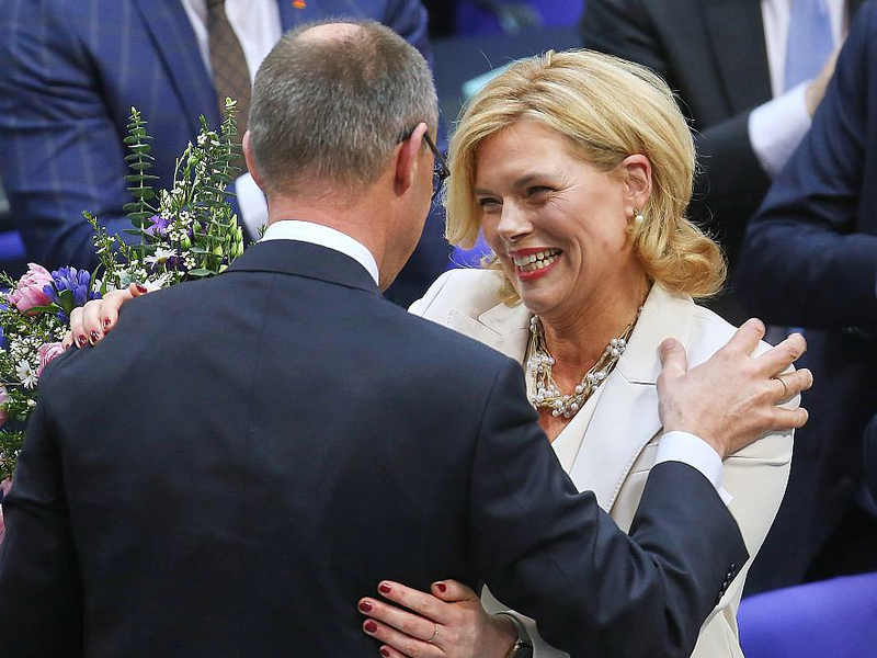 Friedrich Merz und Julia Klöckner am 25.03.2025 - Foto: über dts Nachrichtenagentur