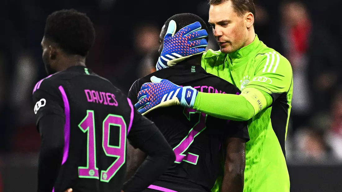 Nach Manuel Neuer (r) fallen auch Alphonso Davies (l) und Dayot Upamecano aus. - Bild: Tom Weller/dpa