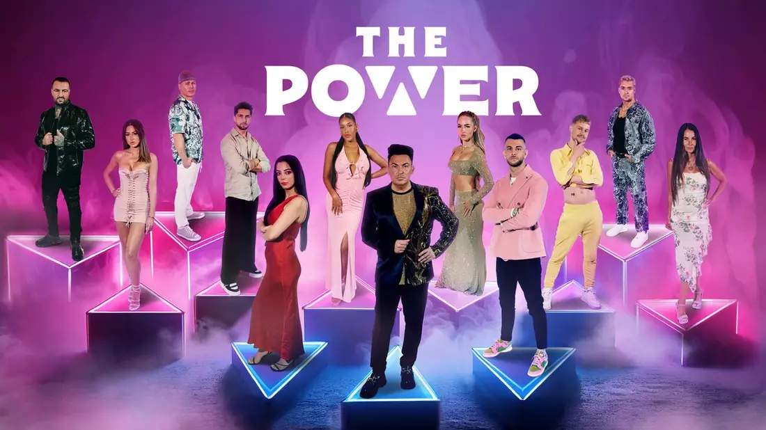 Cosimo Citilio Nadja Großmann Leon Machere Lorik Bunjaku Dilara Kruse Vanessa Nwattu Matthias Mangiapane Emma Fernlund Serkan Yavuz Aaron Königs Lucas Schwarze Julia Bimbaum The Power - Bild: Joyn/Renè Lohse, presseportal.de