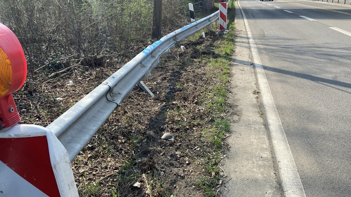 POL-PDWO: Worms- nach Verkehrsunfallflucht erheblicher Schaden an Leitplanken entstanden- Zeugen gesucht! - Foto: presseportal.de