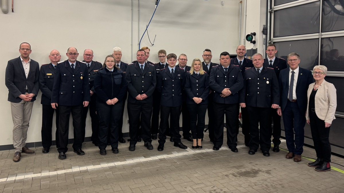 FW-AUR: Jahreshauptversammlung der Feuerwehr Haxtum - Foto: presseportal.de