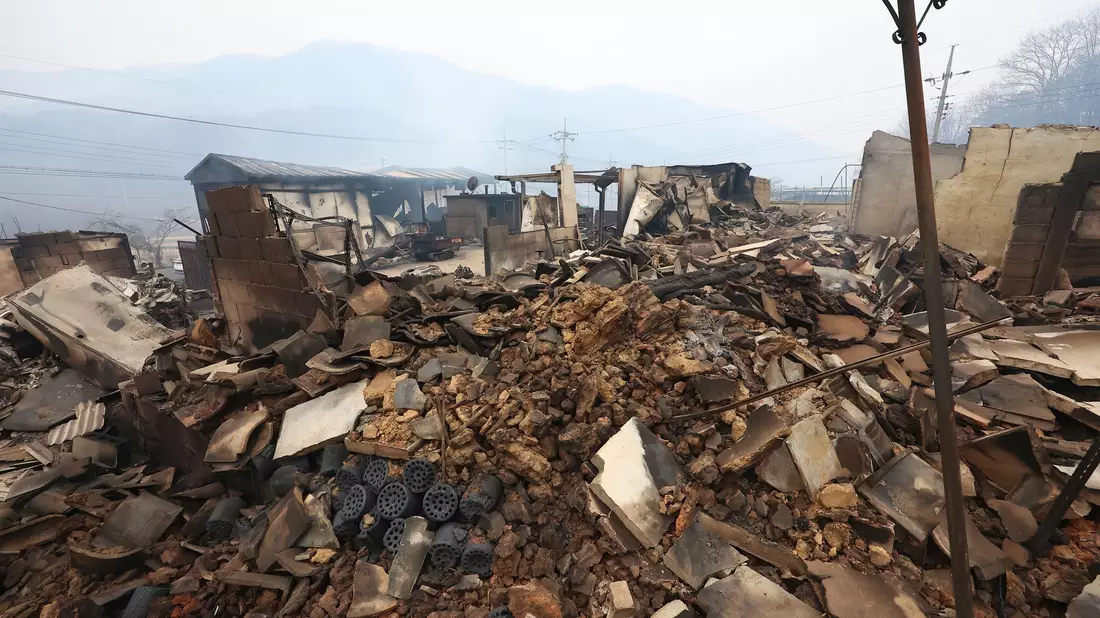 Rund 37.000 Anwohner mussten bereits wegen der Waldbrände evakuiert werden.  - Bild: Kim Do-hun/Yonhap via AP/dpa