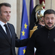 Präsident Macron stimmt sich hinsichtlich der Unterstützung der Ukraine eng mit Präsident Selenskyj ab. - Foto: Thibault Camus/AP/dpa