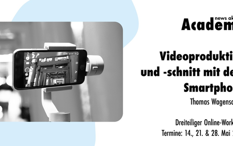 Videoproduktion und -schnitt mit dem Smartphone / Dreiteiliger Online-Workshop - Foto: presseportal.de