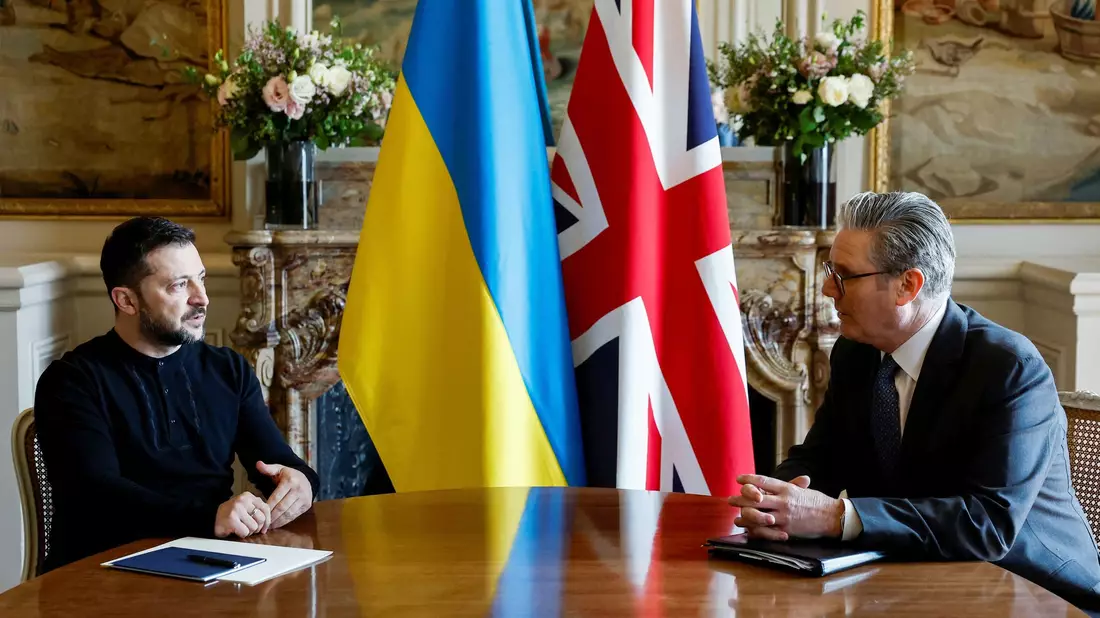 Großbritannien will Truppen zur Absicherung eines Friedens in die Ukraine schicken. - Bild: Stephanie Lecocq/PA Wire/dpa