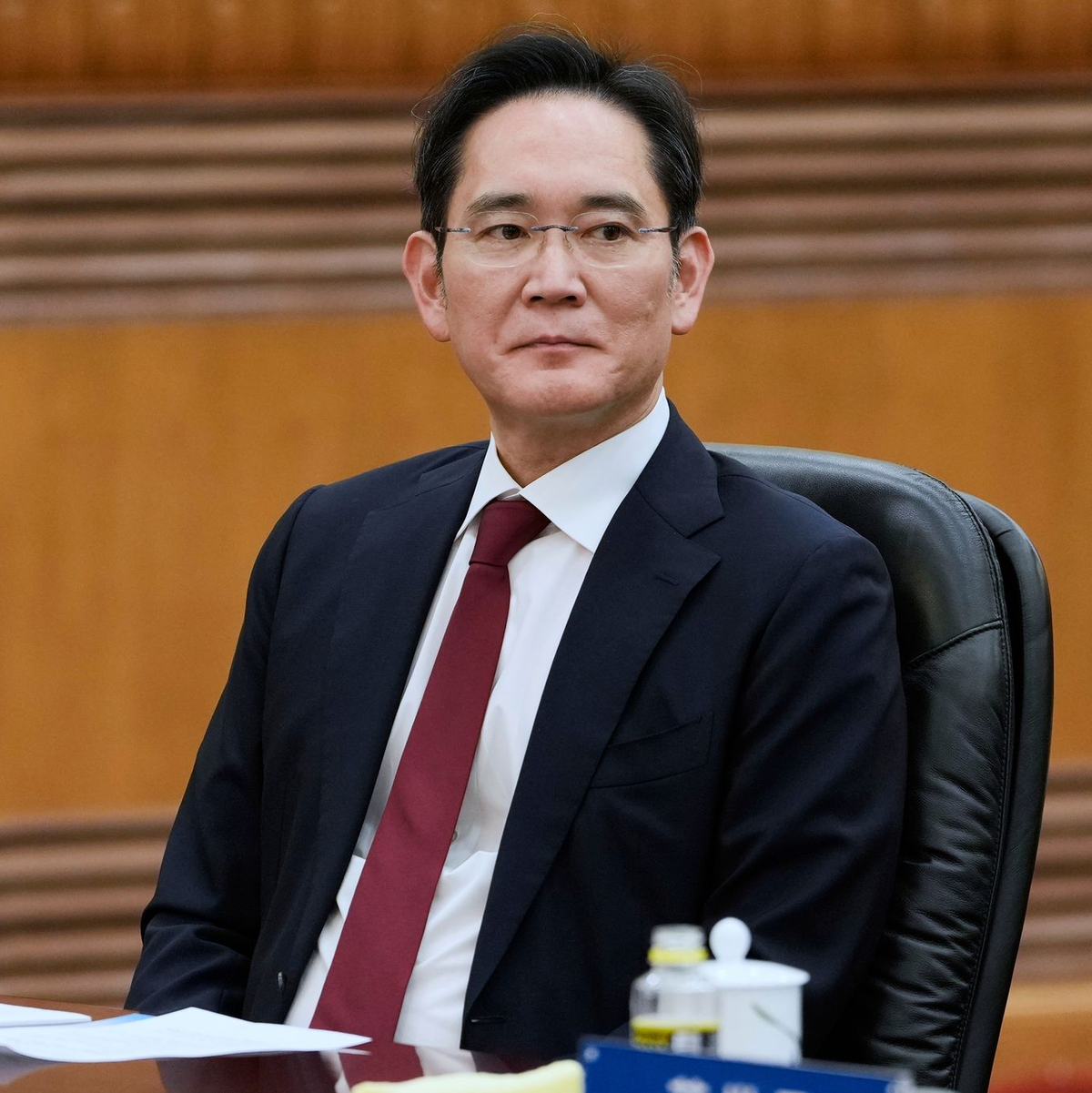 Der CEO von Samsung Electronics, Lee Jae Yong, nahm ebenfalls an dem Treffen der Top-Manager  in Peking teil.  - Foto: Ng Han Guan/AP/dpa