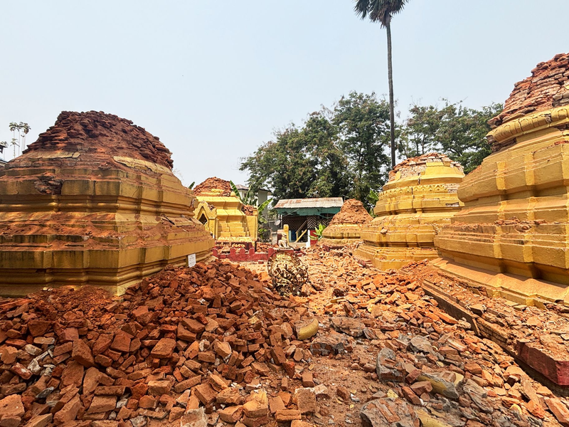 Tausende Pagoden wurden Schätzungen zufolge zerstört. - Foto: Aung Shine Oo/AP/dpa
