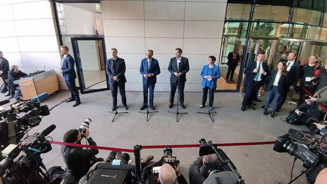 Koalitionsverhandlungen zwischen Union und SPD am 28.03.2025 - Bild: über dts Nachrichtenagentur