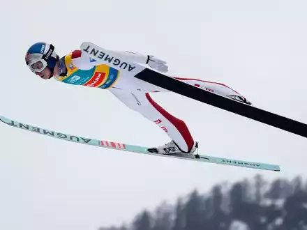 War in Planica der beste Deutsche: Andreas Wellinger. - Foto: Darko Bandic/AP/dpa