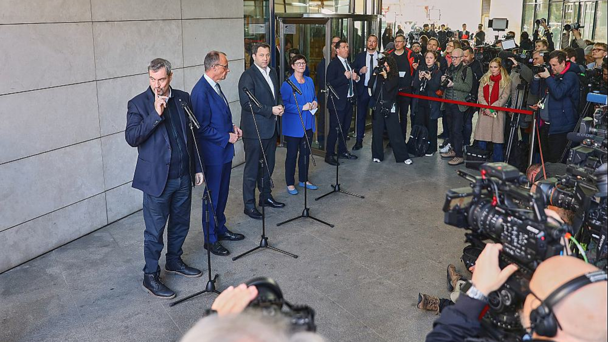 Koalitionsverhandlungen zwischen Union und SPD am 28.03.2025 - Foto: über dts Nachrichtenagentur