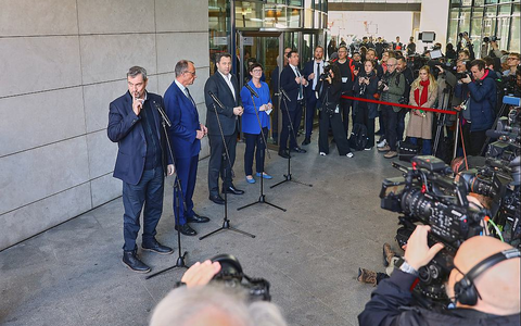 Koalitionsverhandlungen zwischen Union und SPD am 28.03.2025 - Foto: über dts Nachrichtenagentur