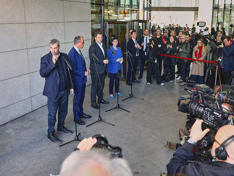 Koalitionsverhandlungen zwischen Union und SPD am 28.03.2025 - Foto: über dts Nachrichtenagentur