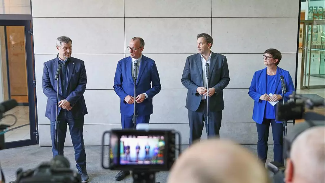 Koalitionsverhandlungen zwischen Union und SPD am 28.03.2025 - Bild: über dts Nachrichtenagentur