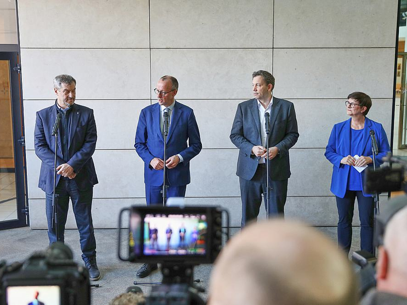 Koalitionsverhandlungen zwischen Union und SPD am 28.03.2025 - Foto: über dts Nachrichtenagentur