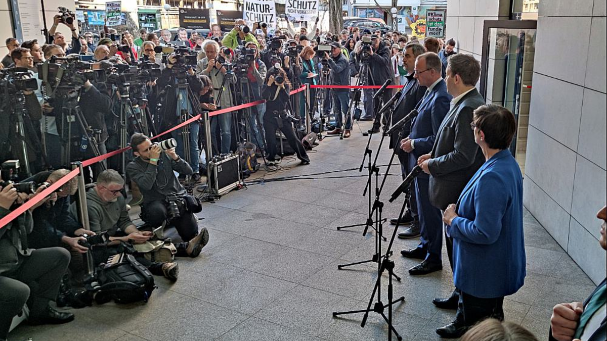 Koalitionsverhandlungen zwischen Union und SPD am 28.03.2025 - Foto: über dts Nachrichtenagentur