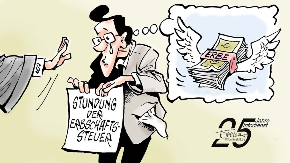 Keine Stundung / Erbschaftssteuer war fällig, weil Geldmittel vorhanden waren - Foto: presseportal.de