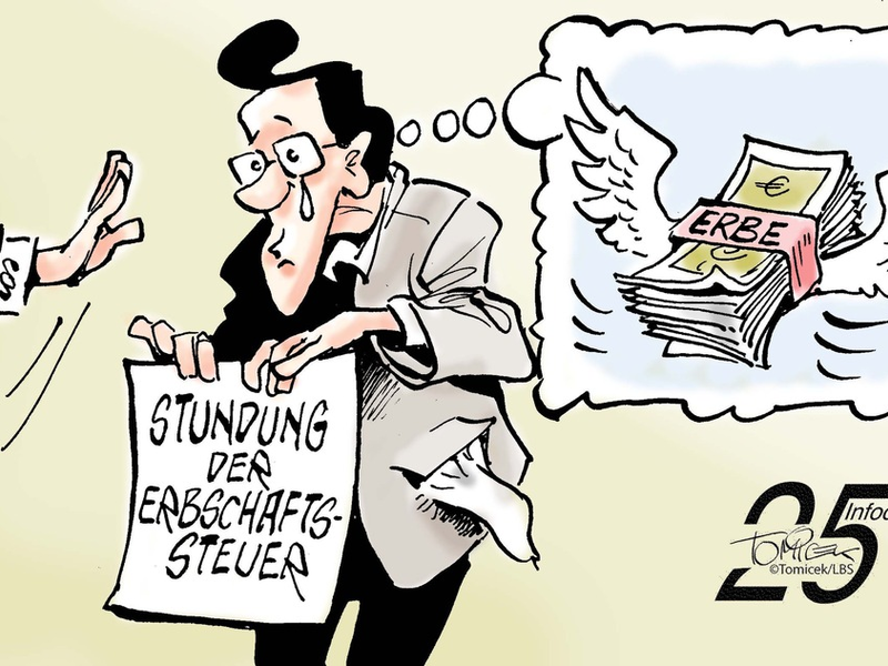 Keine Stundung / Erbschaftssteuer war fällig, weil Geldmittel vorhanden waren - Foto: presseportal.de