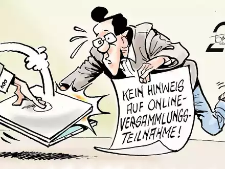 Nur virtuell dabei / Eigentümer muss Online-Teilnahme an Versammlung aktiv einfordern - Foto: presseportal.de