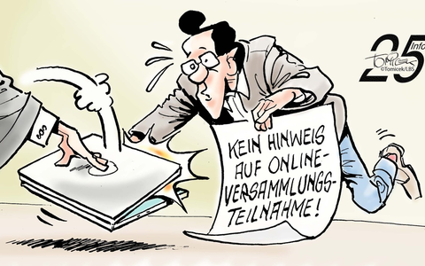 Nur virtuell dabei / Eigentümer muss Online-Teilnahme an Versammlung aktiv einfordern - Foto: presseportal.de Nur virtuell dabei / Eigentümer muss Online-Teilnahme an Versammlung aktiv einfordern - Foto: presseportal.de