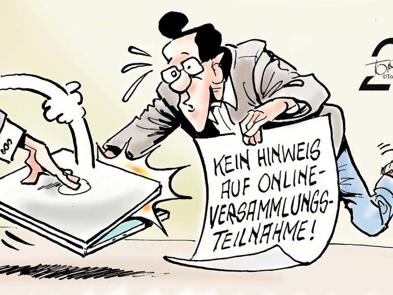 Nur virtuell dabei / Eigentümer muss Online-Teilnahme an Versammlung aktiv einfordern - Foto: presseportal.de