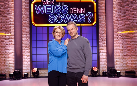 Spürnasen im Duell: Mariele Millowitsch und Hinnerk Schönemann bei Wer weiß denn sowas? - Das Wissensquiz vom 7. bis 11. April 2025, um 18:00 Uhr im Ersten - Foto: presseportal.de