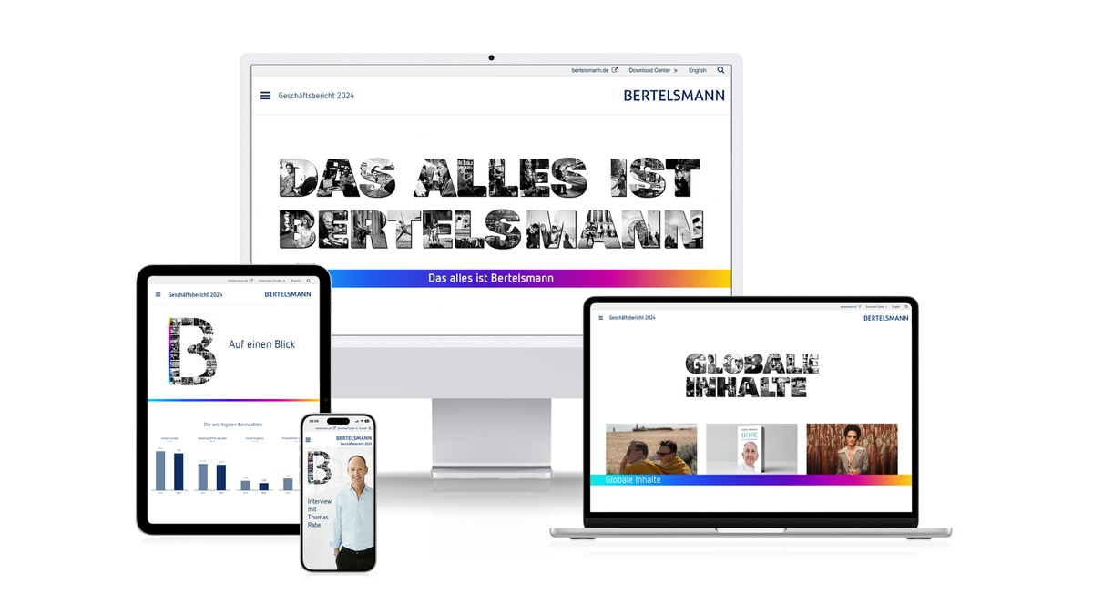 Internationale Auszeichnungen für den Bertelsmann-Geschäftsbericht 2024 - Foto: presseportal.de