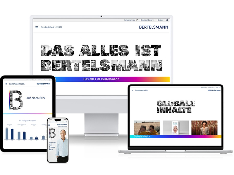 Internationale Auszeichnungen für den Bertelsmann-Geschäftsbericht 2024 - Foto: presseportal.de