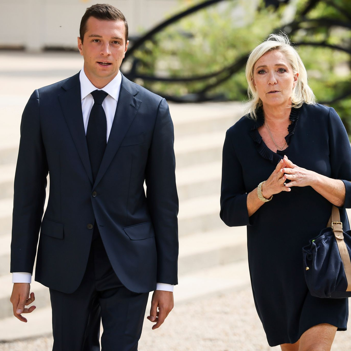 Bardella trat als Parteichef in Le Pens Fußstapfen. Nun auch bei der Kandidatur? (Archivbild) - Foto: Thomas Padilla/AP/dpa