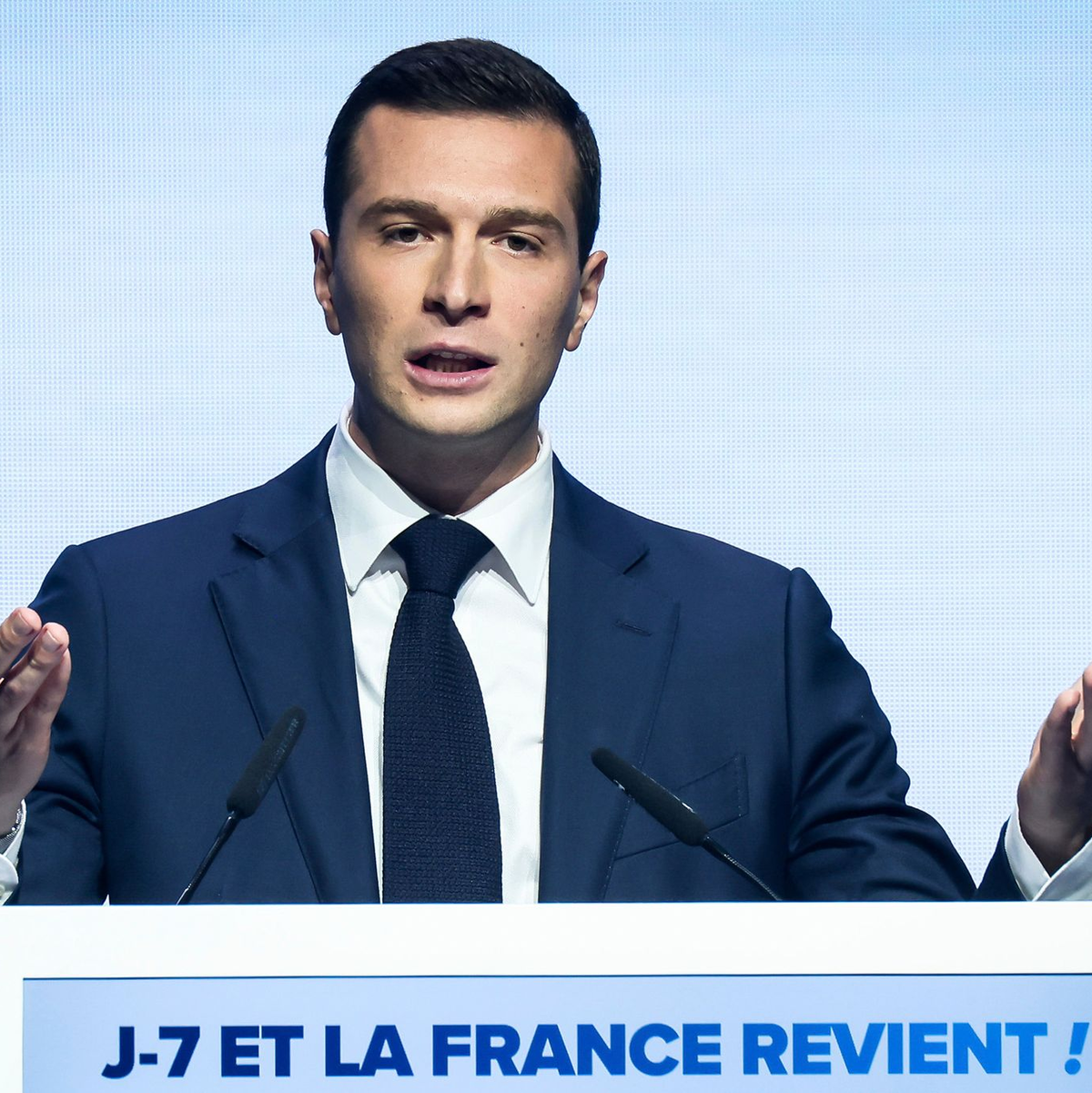 Bardella ist seit 2022 Parteichef. (Archivbild)  - Foto: Thomas Padilla/AP/dpa