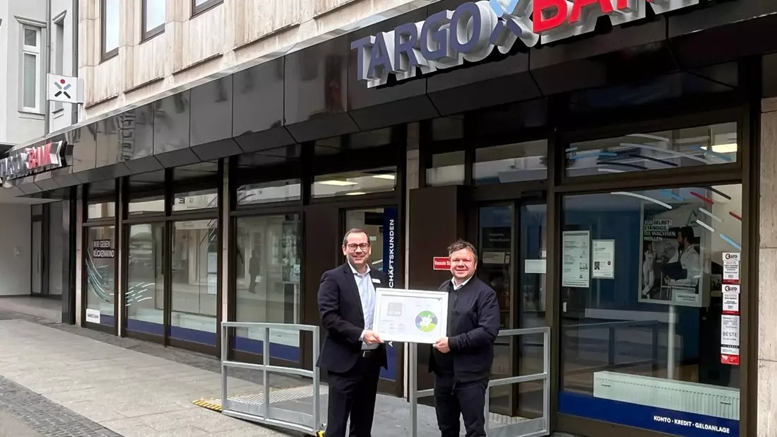 TARGOBANK erhält DGNB Platin-Zertifikat für nachhaltige Innenräume - Bild: presseportal.de