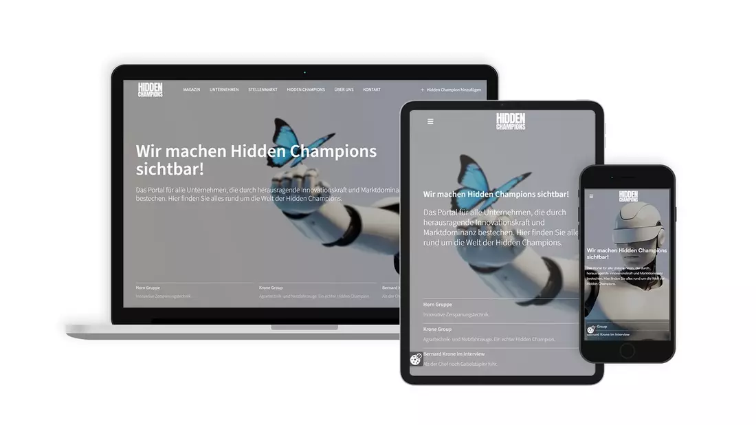hidden-champions.de: Schlütersche launcht redaktionelle Plattform rund um die Welt der internationalen Marktführer aus Deutschland - Bild: presseportal.de