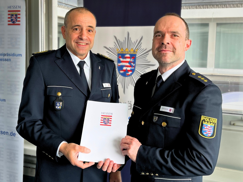 POL-DA: Rüsselsheim: Führungswechsel bei der Polizeidirektion Groß-Gerau/Kriminaldirektor Florian Steinkopf neuer Leiter - Foto: presseportal.de