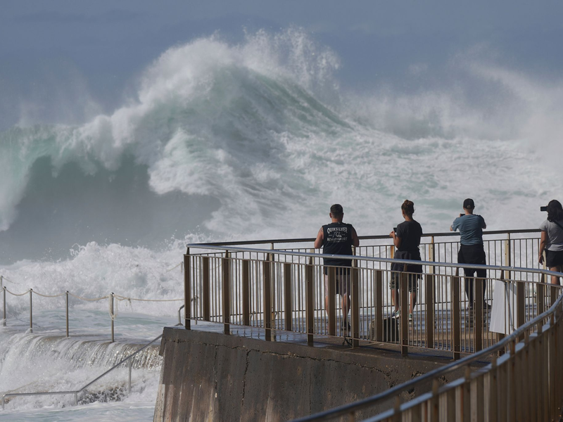 Badegästen wurde geraten, die betroffenen Strände zu meiden.  - Foto: Mark Baker/AP/dpa