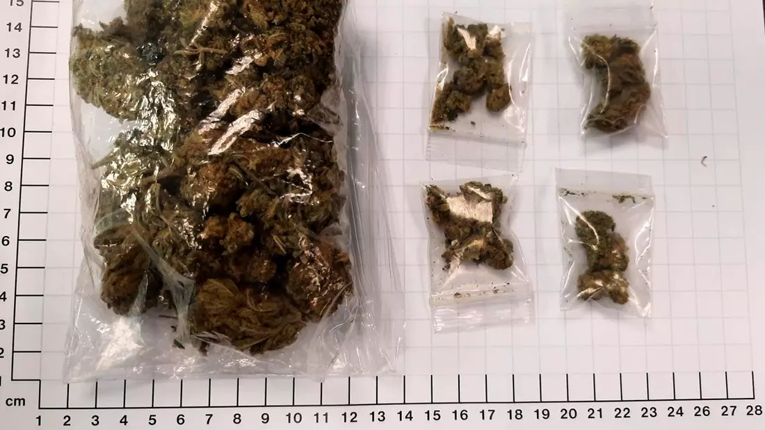BPOL NRW: Bundespolizisten stellen 43 Gramm Marihuana sicher - Bild: presseportal.de