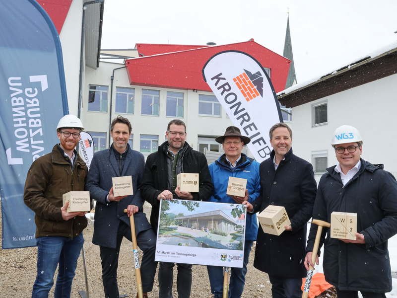 SWB-Spatenstich in St. Martin - Foto: Neumayr über pressetext.de
