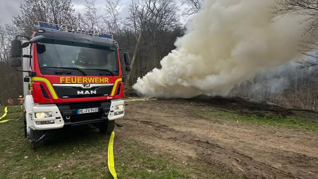 FW-Velbert: Waldbrandgefahr der Stufe 3 in Velbert - Bild: presseportal.de