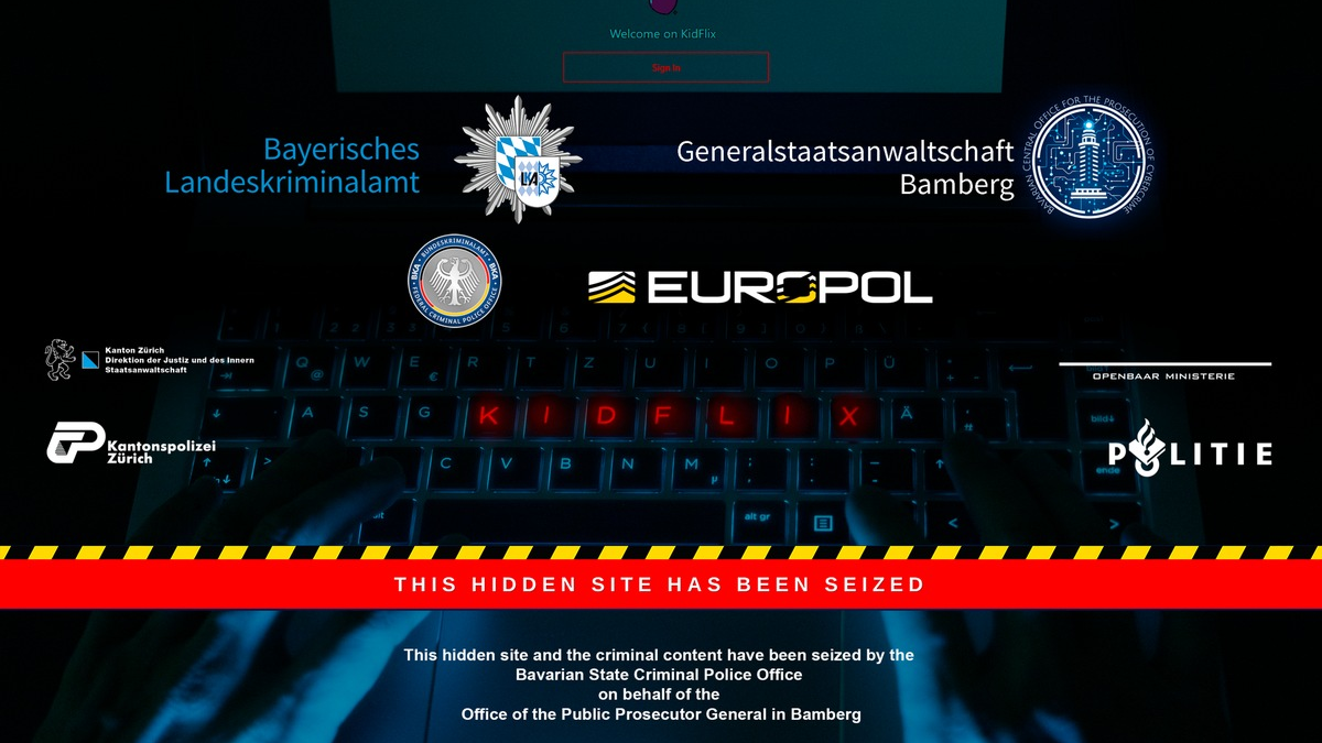 LKA-HE: Schlag gegen kinderpornografische Streaming-Plattform im Darknet: Hessische Strafverfolgungsbehörden beteiligen sich an internationalen Ermittlungen - Foto: presseportal.de