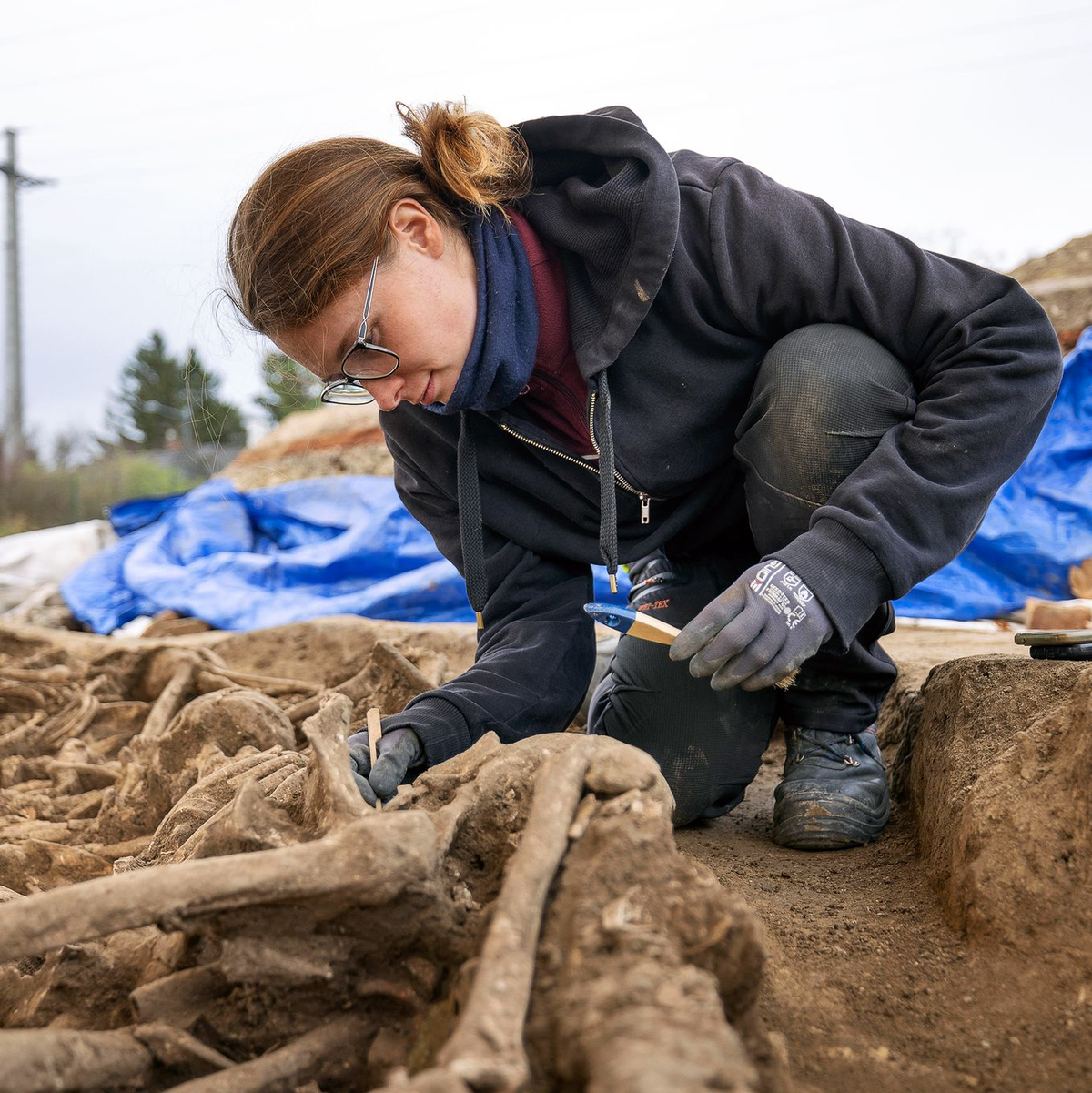 Bei den Toten handelt es sich fast durchwegs um junge, groß gewachsene Soldaten. (Foto: Handout) - Foto: Reiner Riedler/Wien Museum/dpa