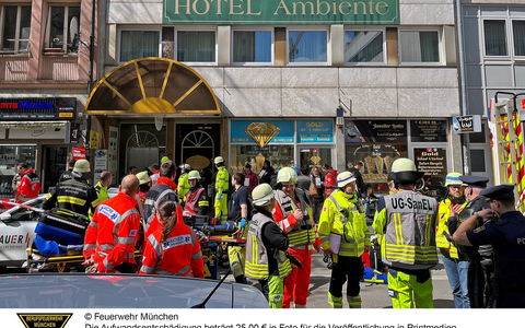 FW-M: Unbekannter Reizstoff im Gebäude sorgt für Großeinsatz (Ludwigsvorstadt) - Foto: presseportal.de