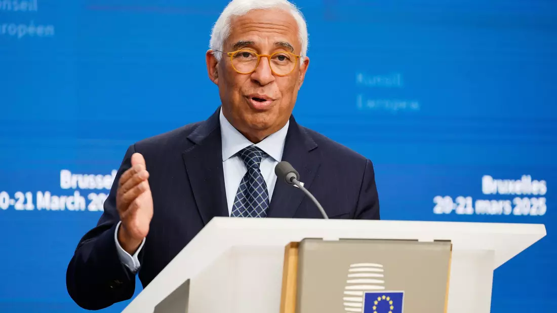 Fordert in Reaktion auf die Politik von Trump Tempo bei Freihandelsverhandlungen mit anderen Partnern: EU-Ratspräsident António Costa. (Archivbild) - Bild: Geert Vanden Wijngaert/AP/dpa