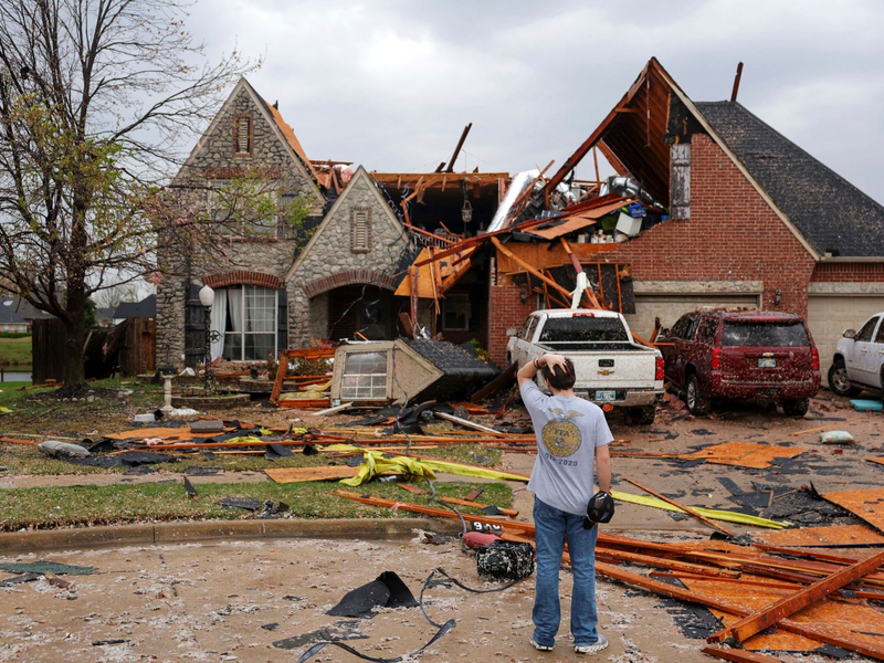 Die Stürme verursachten auch Todesfälle. - Foto: Mike Simons/Tulsa World/AP/dpa