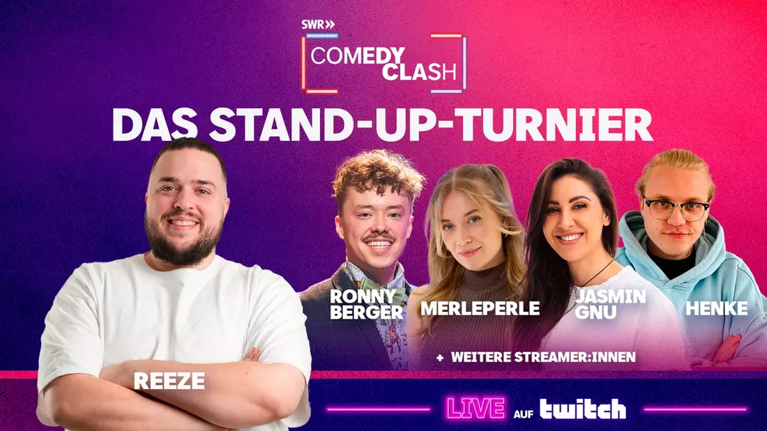 Streamer Reeze ist neuer Host beim Comedy Clash auf Twitch - Bild: presseportal.de
