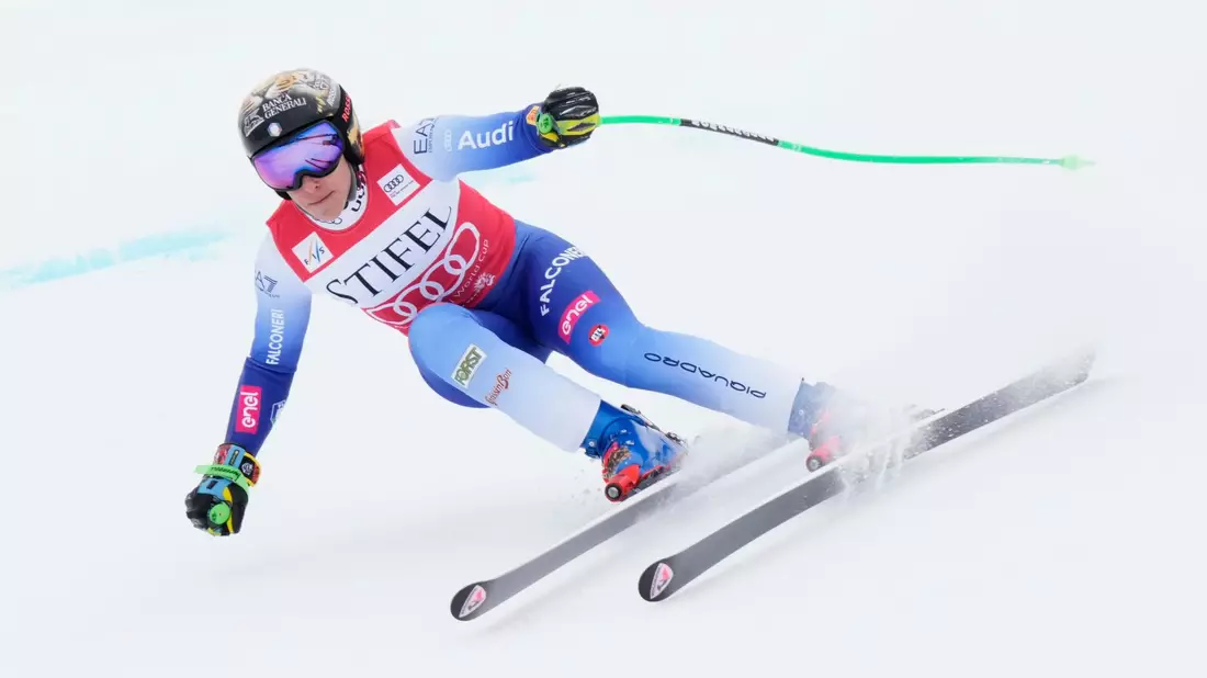 Italiens Skistar Federica Brignone ist bei den nationalen Meisterschaften heftig gestürzt. - Bild: Robert F. Bukaty/AP/dpa