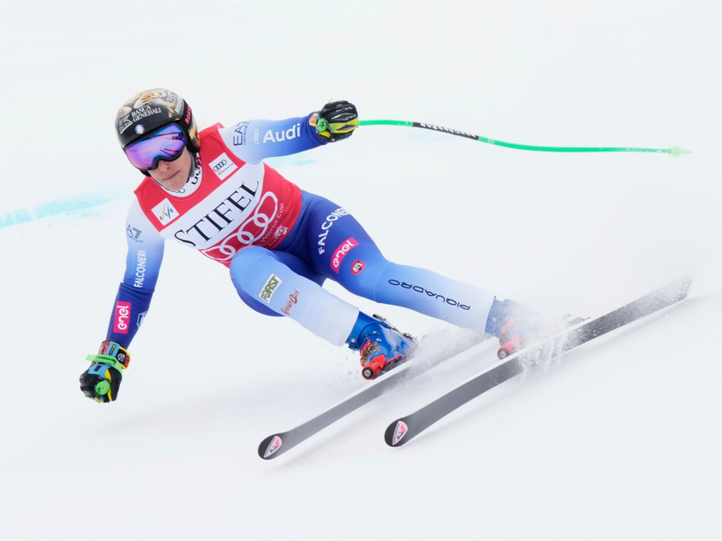 Italiens Skistar Federica Brignone ist bei den nationalen Meisterschaften heftig gestürzt. - Foto: Robert F. Bukaty/AP/dpa