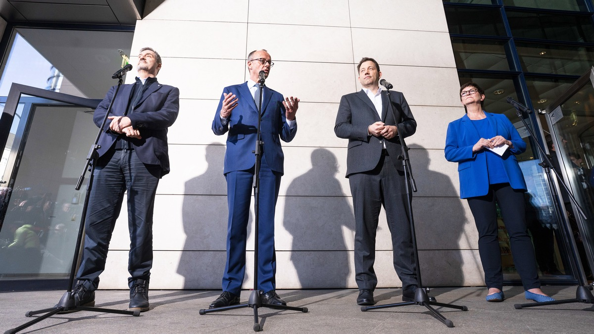 +++ Achtung Sperrfrist (Print, Radio und Online): 18.00 Uhr +++ARD-DeutschlandTREND: Mehrheit hält Begründung des Kurswechsels bei Schuldenbremse von Merz für unglaubwürdig - Foto: presseportal.de