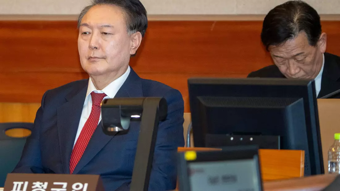 Auch nach dem jüngsten Urteil sind die juristischen Auseinandersetzungen für Yoon nicht beendet. (Archivfoto) - Bild: Song Kyung-seok/Pool Kyodo News/dpa