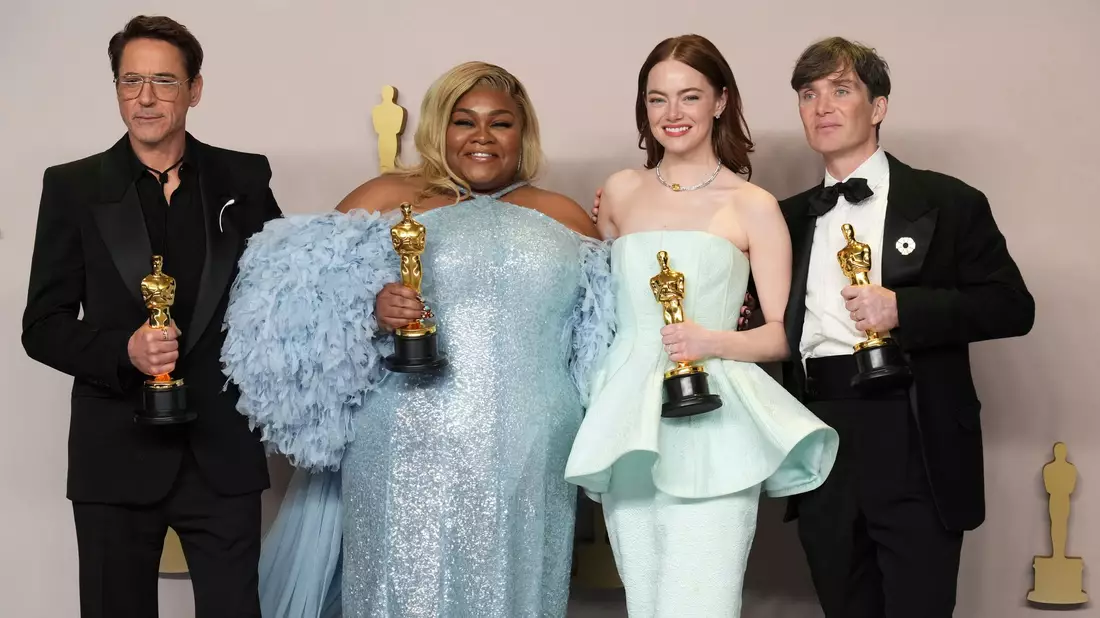Robert Downey Jr. gewinnt 2024 einen Oscar für die beste Nebenrolle in «Oppenheimer» - Bild: Jordan Strauss/Invision/dpa