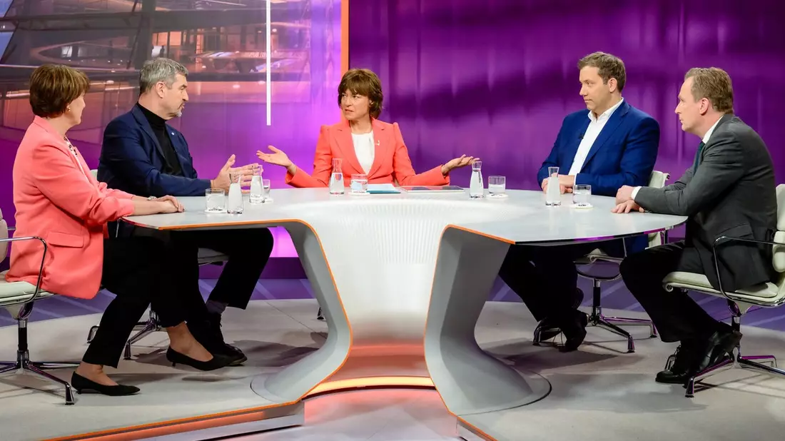 Söder und Klingbeil bei maybrit illner im ZDF: Wir werden auch beim Staat sparen - Bild: presseportal.de